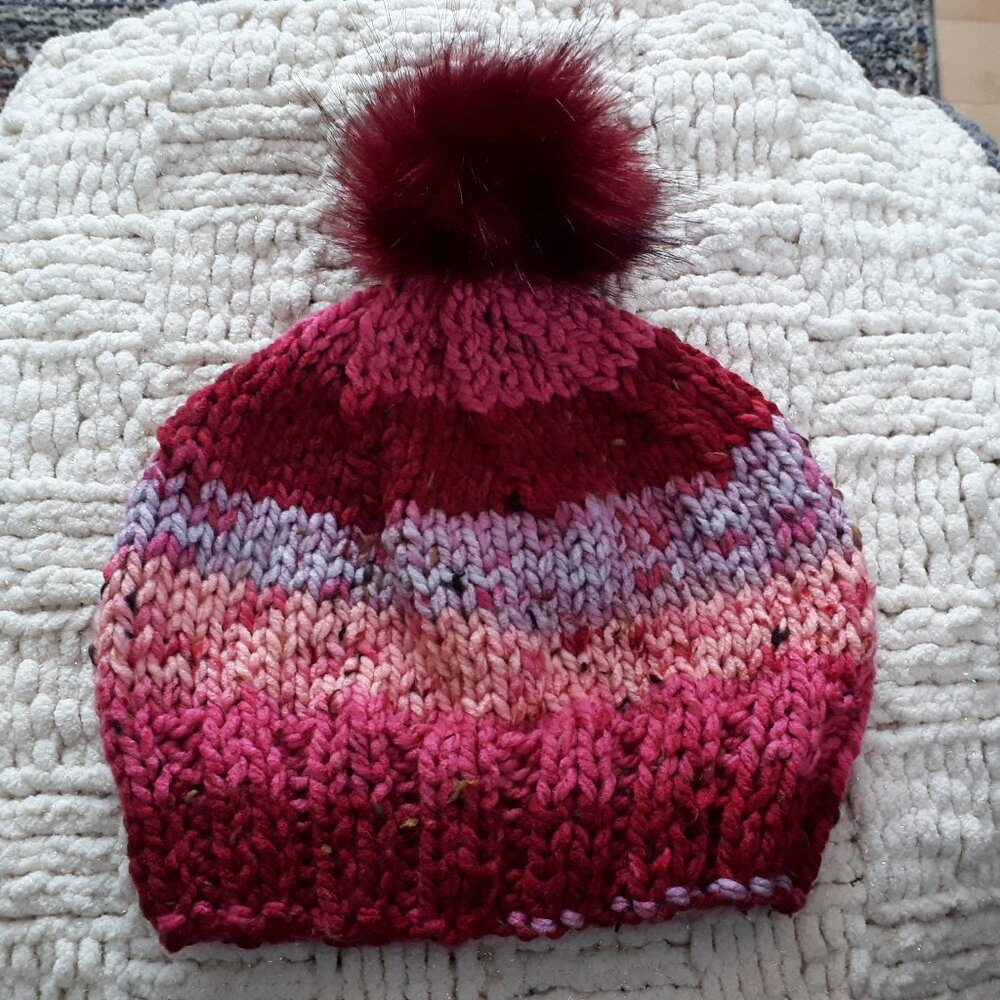 Hand knitted hat